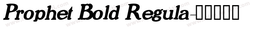 Prophet Bold Regula字体转换